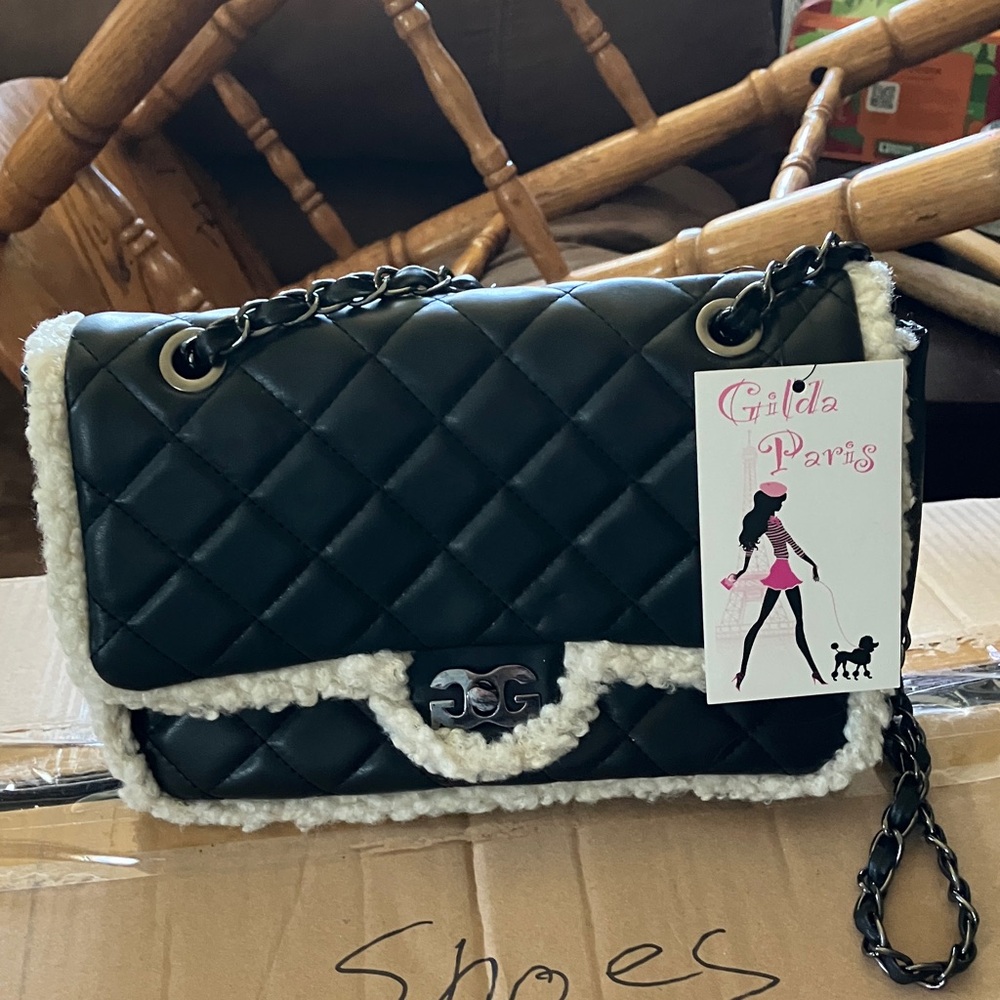 Black Quilted Shoulder Bag